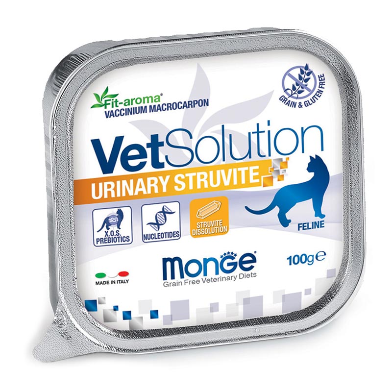 Консервы Monge VetSolution Urinary Struvite Cat влажная диета для профилактики и лечения мочекаменно в Зоомагазин "Природа"