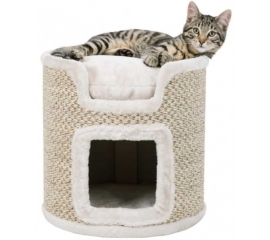 Домик-башня "TRIXIE" для кошек Ria, д-р 37 см, высота 37см, светлосерый/натуральный в Зоомагазин "Природа"