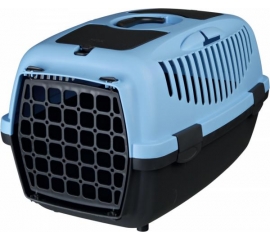 Переноска "TRIXIE" Traveller Capri II для мелких животных до 8кг, 37х34х55см, темносерая/нежно-голуб в Зоомагазин "Природа"