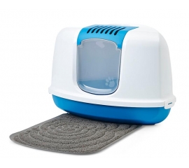 Туалет SAVIC, Nestor Corner, 58,5x45,5x40см, белый-синий в Зоомагазин "Природа"