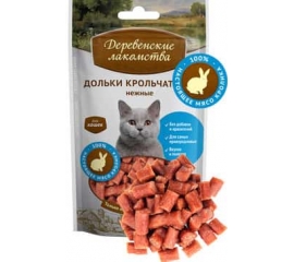 Дольки крольчатины нежные "Деревенские лакомства"  для кошек 45 гр в Зоомагазин "Природа"