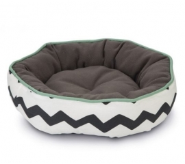 Лежанка Mukke черно-белая 45*45*12см в Зоомагазин "Природа"