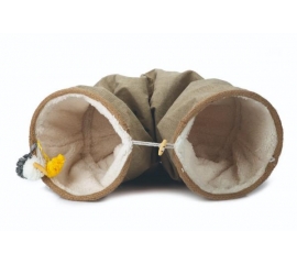 Игровой туннель для кошек "Fenn" бежевый 90*25см в Зоомагазин "Природа"