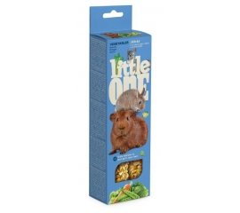 Little One Палочки для грызунов с овощами 2х60 г/ Лакомство для морских свинок, кроликов и шиншилл в Зоомагазин "Природа"
