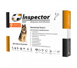 Inspector Quadro Капли для собак 25-40 кг в Зоомагазин "Природа"