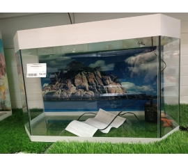 Аквариум панорама 44 литра Светодиод белый в Зоомагазин "Природа"