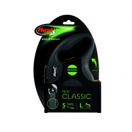 Рулетка Flexi New Classic L лента 5 м. черная, шт в Зоомагазин "Природа"