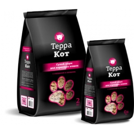 Сухой корм Терра Кот д/к с говядиной и овощами 10 кг в Зоомагазин "Природа"