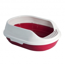 Туалет P750 для кошек овальный с бортом, 430*300*150мм в Зоомагазин "Природа"