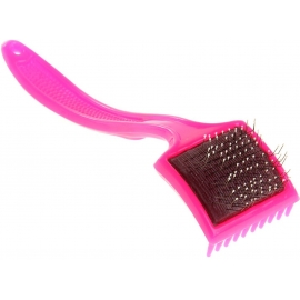 Щетка G3 средняя(с каплей и граблями) красная(размер 59*49 ) в Зоомагазин "Природа"