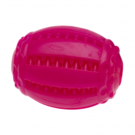 Игрушка д/с  COMFY  мятный мяч д/рэгби Dental розовый д/лакомств плавающий с ароматом мяты 8*6,5см в Зоомагазин "Природа"