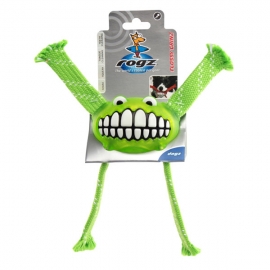 Rogz  игрушка д/с с пищалкой "Зубы" Grinz Flossy  салатовый 16,5см в Зоомагазин "Природа"