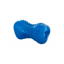 Rogz  игрушка д/с кость резин с массаж насечками Yumz д/лакомств голубая 11,5см в Зоомагазин "Природа"