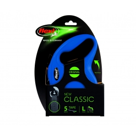 Рулетка Flexi New Classic L лента 5 м. синяя, шт в Зоомагазин "Природа"