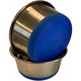 Миска металлическая утяжеленная с силиконовым дном 0,40л в Зоомагазин "Природа"