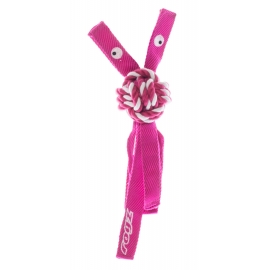 Rogz  игрушка д/с канатная с пищалкой Cowboyz розовая  узел 6,4 см, длина 31см в Зоомагазин "Природа"