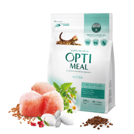 Корм Optimeal для котят с курицей  4 кг в Зоомагазин "Природа"