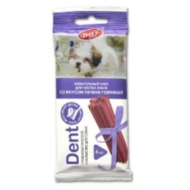 Жевательный снек DENT со вкусом говяж.печени (для мелких собак), 1 шт в Зоомагазин "Природа"