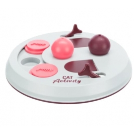 Игрушка "TRIXIE" для кошек развивающая Flip Board, диам.23 см, ягодный/розовый/светло-серый в Зоомагазин "Природа"