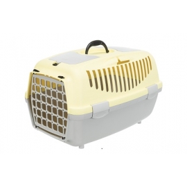 Переноска "TRIXIE" Traveller Capri II для мелких животных до 8кг, 37х34х55см,светло-серая/желтая в Зоомагазин "Природа"