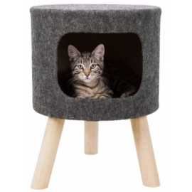 Пещера-лежак "TRIXIE" Senta для кошек и собак, 38*50 см,  искусственный войлок, антрацит в Зоомагазин "Природа"