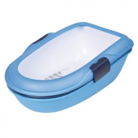 Туалет "TRIXIE" для кошек "Berto",,39х22х59 см, голубой/синий/гранитовый в Зоомагазин "Природа"