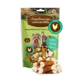 Кальциевая косточка c курицей "Деревенские лакомства",  для собак мини-пород, 55 гр в Зоомагазин "Природа"