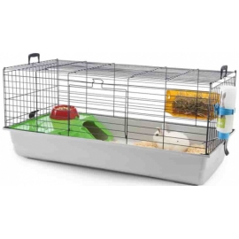 Клетка SAVIC Nero 3 de luxe для морских свинок и кроликов,100х50х47см, тепло-серая в Зоомагазин "Природа"
