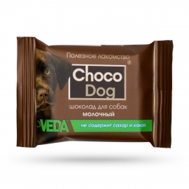 Лакомство для собак шоколад молочный "Choco Dog", 15г в Зоомагазин "Природа"