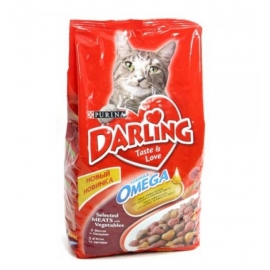 Корм сухой Darling для  кошек, с мясом по-домашнему и овощами, 2кг в Зоомагазин "Природа"
