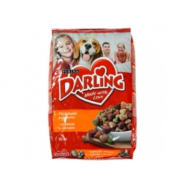Корм сухой Darling, с курицей и с добавлением овощей  для взрослых собак, 10 кг в Зоомагазин "Природа"