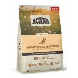 ACANA HOMESTEAD HARVEST Cat (Курица, индейка)Низкозерновой корм для взрослых кошек всех пород 1кг в Зоомагазин "Природа"