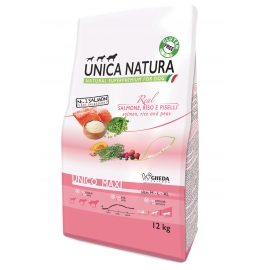 Корм Unica Natura для собак крупных пород, сёмга,рис,горох, 2,5кг в Зоомагазин "Природа"