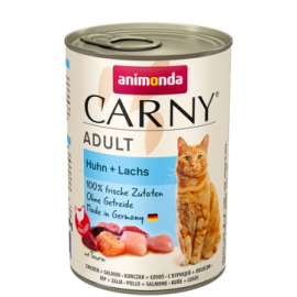 Влажный корм Карни для кошек, курица, лосось, 400г в Зоомагазин "Природа"