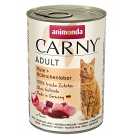 Влажный корм, Карни для кошек индейка, куриная печень, 400г в Зоомагазин "Природа"