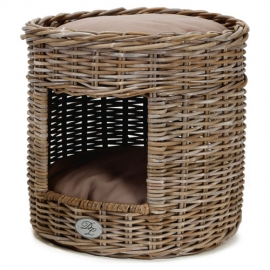 Корзинка для кошей с лежанкой Башня круглая,46*44см в Зоомагазин "Природа"
