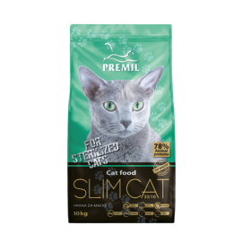 Корм PREMIL Slim Cat SuperPremium для стерилизованных кошек с мясом индейки и цыпленком, 0,2 кг в Зоомагазин "Природа"