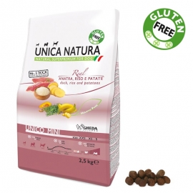 Корм Unica Natura для собак мелких пород, утка,рис,картофель, 800гр в Зоомагазин "Природа"