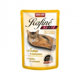 Влажный корм Рафин Суп Адульт для кошек,птица в сливочном соусе, 100г в Зоомагазин "Природа"