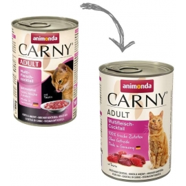 Влажный корм Карни для кошек, мультимясной коктейль, 400г в Зоомагазин "Природа"