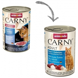Влажный корм Карни для кошек говядина, треска, петрушка,200г в Зоомагазин "Природа"