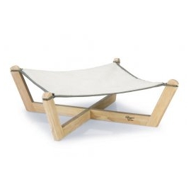 Гамак деревянный для котов "Gaia" серый 51*51*18,5см в Зоомагазин "Природа"