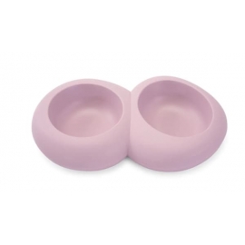 Имак миска двойная розовая CIOTTOLI D03 (0,3л+0,3л), 28,5х19х5см (40486) в Зоомагазин "Природа"