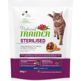 Сухой корм Trainer Natural Adult Sterilised (Ветчина) для взрослых стерилизованных кошек, 10 кг в Зоомагазин "Природа"