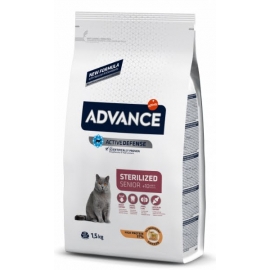 Сухой корм Advance  для стерилизованных кошек старше 10 лет, курица, 10кг в Зоомагазин "Природа"