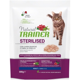 Сухой корм Trainer Natural Adult Sterilised (Белое мясо)для стерилизованных кошек от 1 года, 0,3 кг в Зоомагазин "Природа"
