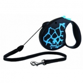 Рулетка-поводок Flexi Safari Cord трос M Синий до 20 кг. в Зоомагазин "Природа"