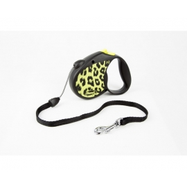 Рулетка Flexi Safari S трос желтая 5 м. до 12 кг, шт в Зоомагазин "Природа"