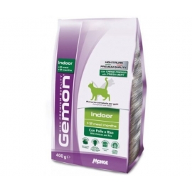 Корм Gemon Cat Indoor  для домашних кошек (курица) 400 гр в Зоомагазин "Природа"