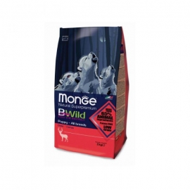 Корм  Monge Dog  BWILD LOW GRAIN Puppy Deer с олениной для щенков всех пород, 2,5 кг в Зоомагазин "Природа"